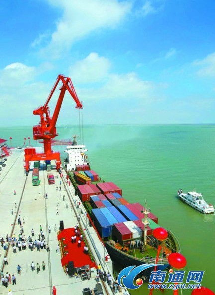 海門東灶港5萬噸級通用碼頭成功試運行