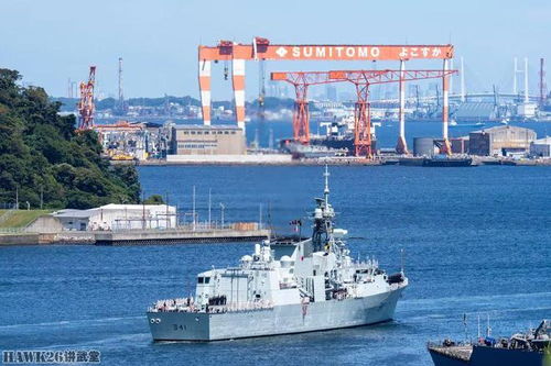 加拿大三艘軍艦訪問橫須賀基地 行事低調不張揚 緊鄰海自科考船
